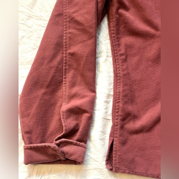 Eddie Bauer Women's Mauve Pink Flannel Shirt Jacket Button-Up Size XL - Picture 6 of 15